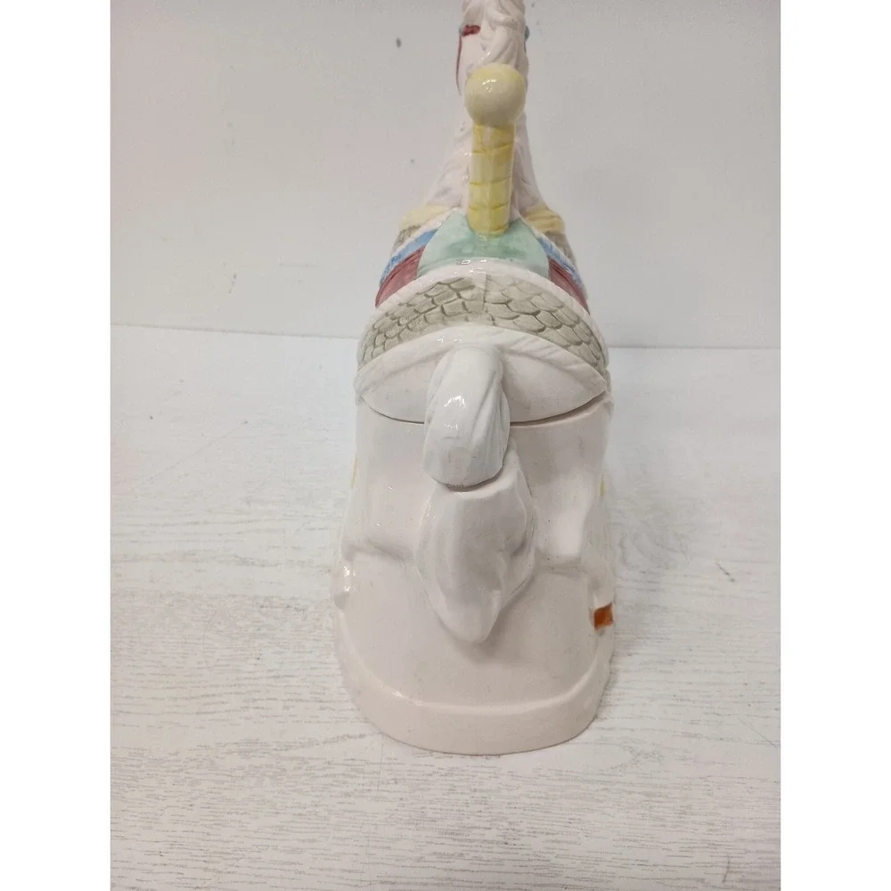 Vintage Heritage Mint Carousel Horse Carnival Ride Cookie Jar Ceramic Figural
